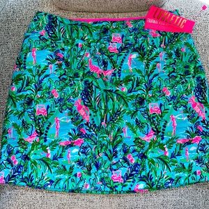 Lilly Pulitzer Monica Skort UPF 50+ Blue Horizon Par Fection Golf